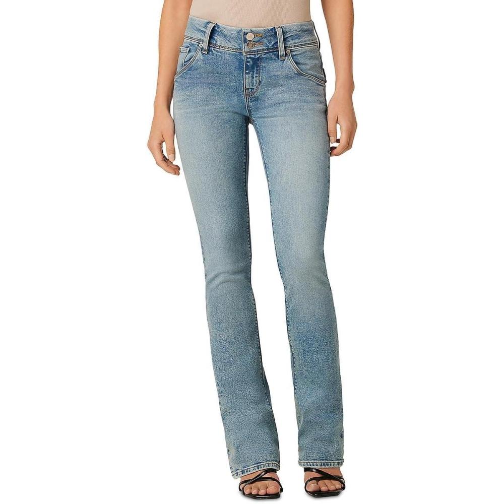 imageHUDSON Beth Mid Rise Petite Baby Bootcut Jean with Back Flap PocketsMotion