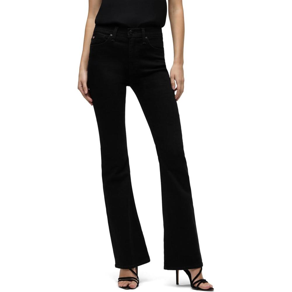imageHUDSON Womens Barbara High Rise Bootcut JeanBlack With Flap