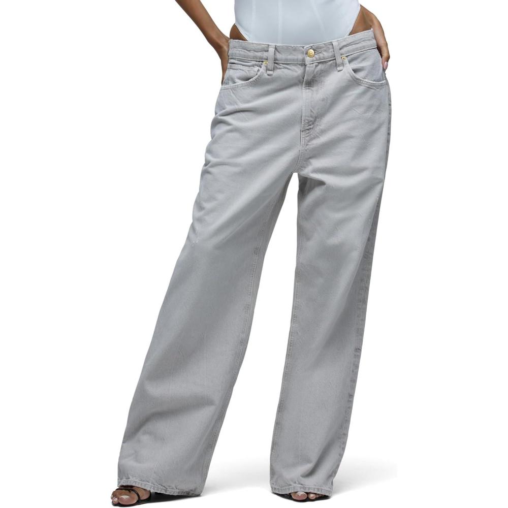 imageHUDSON Womens Brooks Nader Low ampamp Loose JeanStone Grey