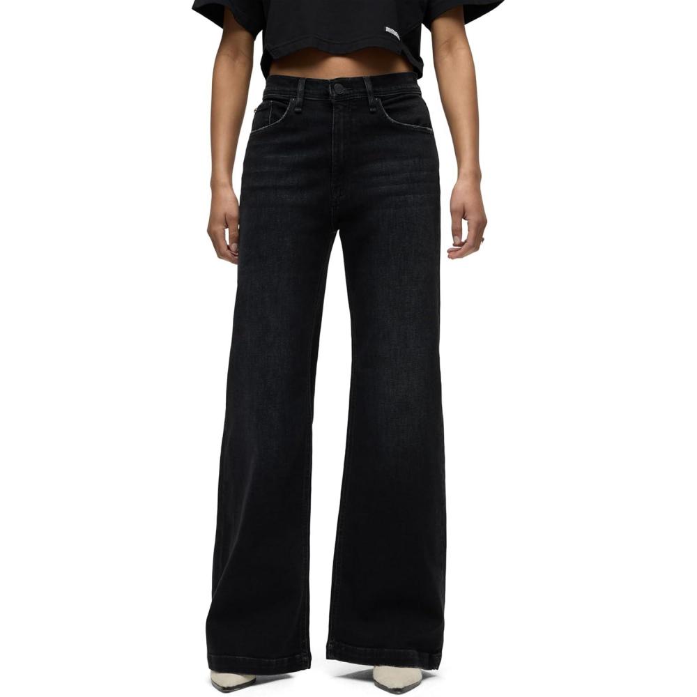 imageHUDSON Womens Jodie High Rise Loose Fit Wide Leg JeanGhost