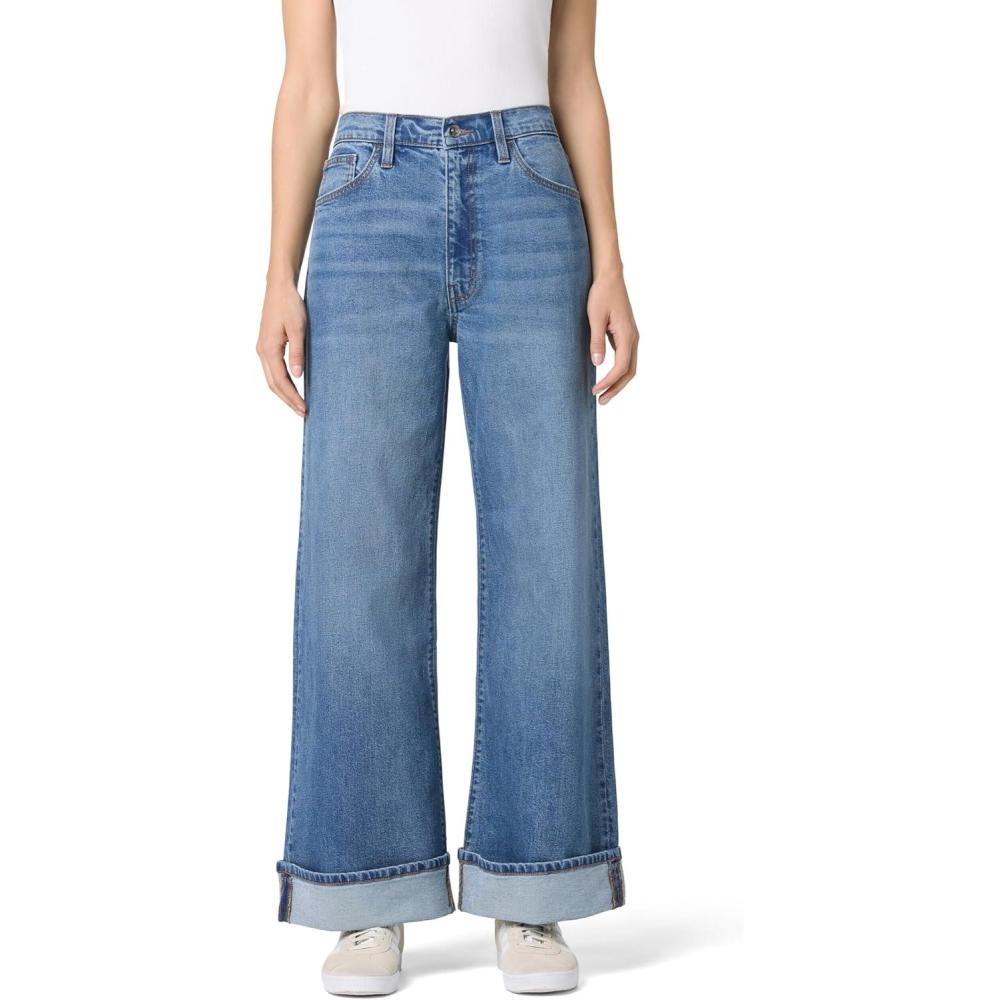 imageHUDSON Womens Jolene High Rise Wide Leg Denim PantDickinson