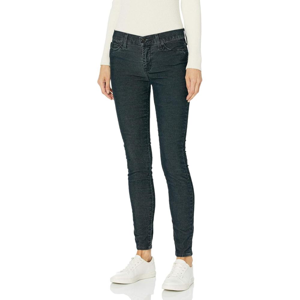 imageHUDSON Womens Nico MidRise Straight Leg Ankle JeanBroken Odyssey
