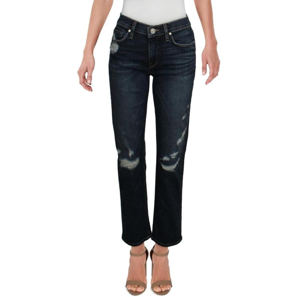 imageHUDSON Womens Nico MidRise Straight Leg Crop JeanDive