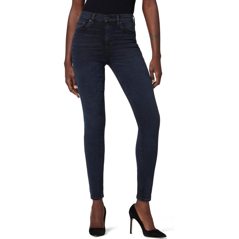 imageHudson Jeans Womens Barbara High Rise Super Skinny Ankle JeanInked Pitch
