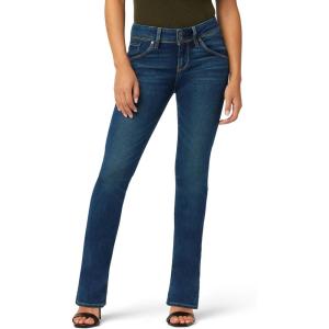 HUDSON Beth Mid Rise Petite Baby Bootcut Jean with Back Flap Pockets(Obscurity)