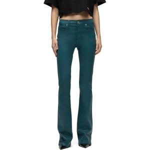 HUDSON Women’s Barbara High Rise Bootcut Jean(Deep Teal Coated)