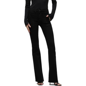 HUDSON Women’s Barbara High Rise Bootcut Jean(Saturated Black)
