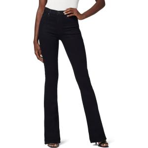 HUDSON Women’s Barbara High Rise Petite Bootcut Jean(Black)