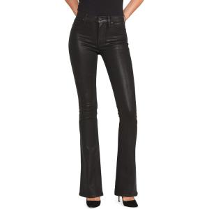 HUDSON Women’s Barbara High Rise Petite Bootcut Jean(Noir Coated)