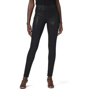 Hudson Jeans Womens Barbara High Rise Super Skinny Ankle Jean(Noir Coated)
