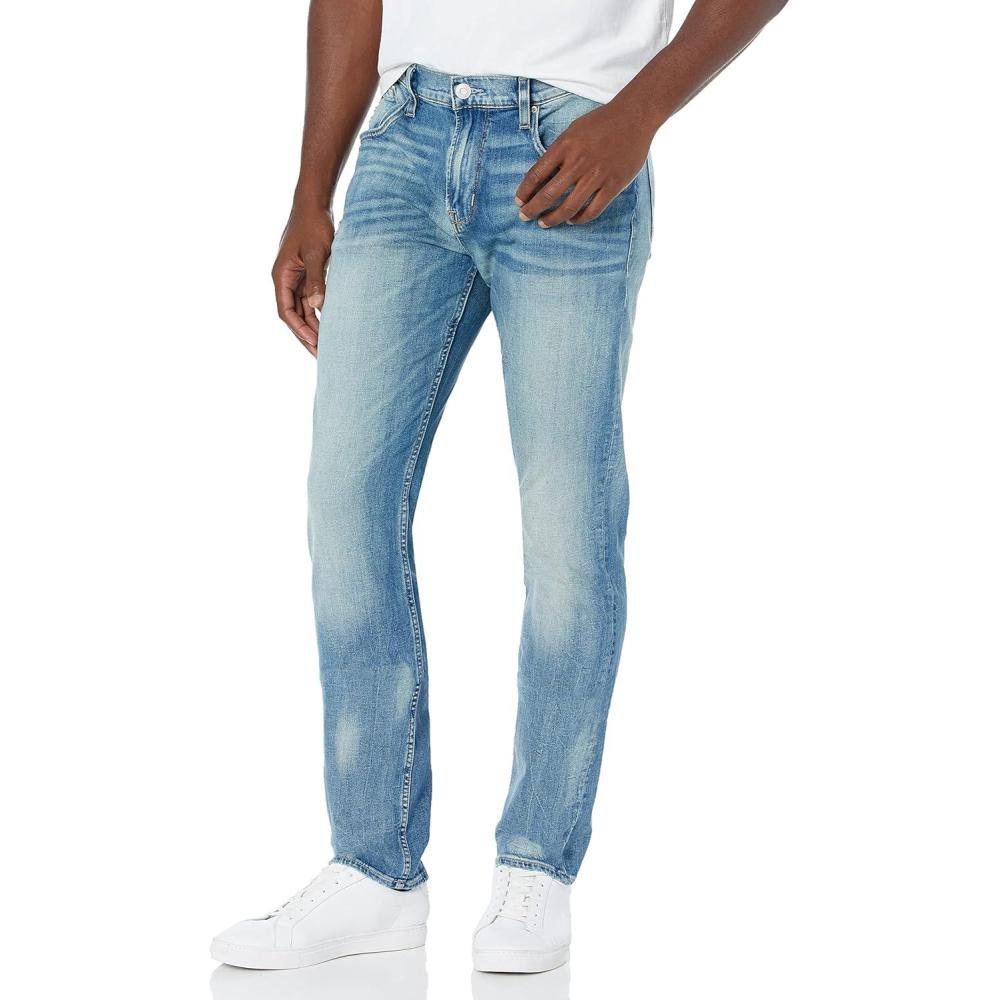 imageHUDSON Mens Blake Slim Straight Twill PantDivision