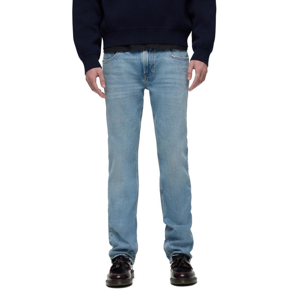 imageHUDSON Mens Blake Slim Straight Twill PantStone Wash