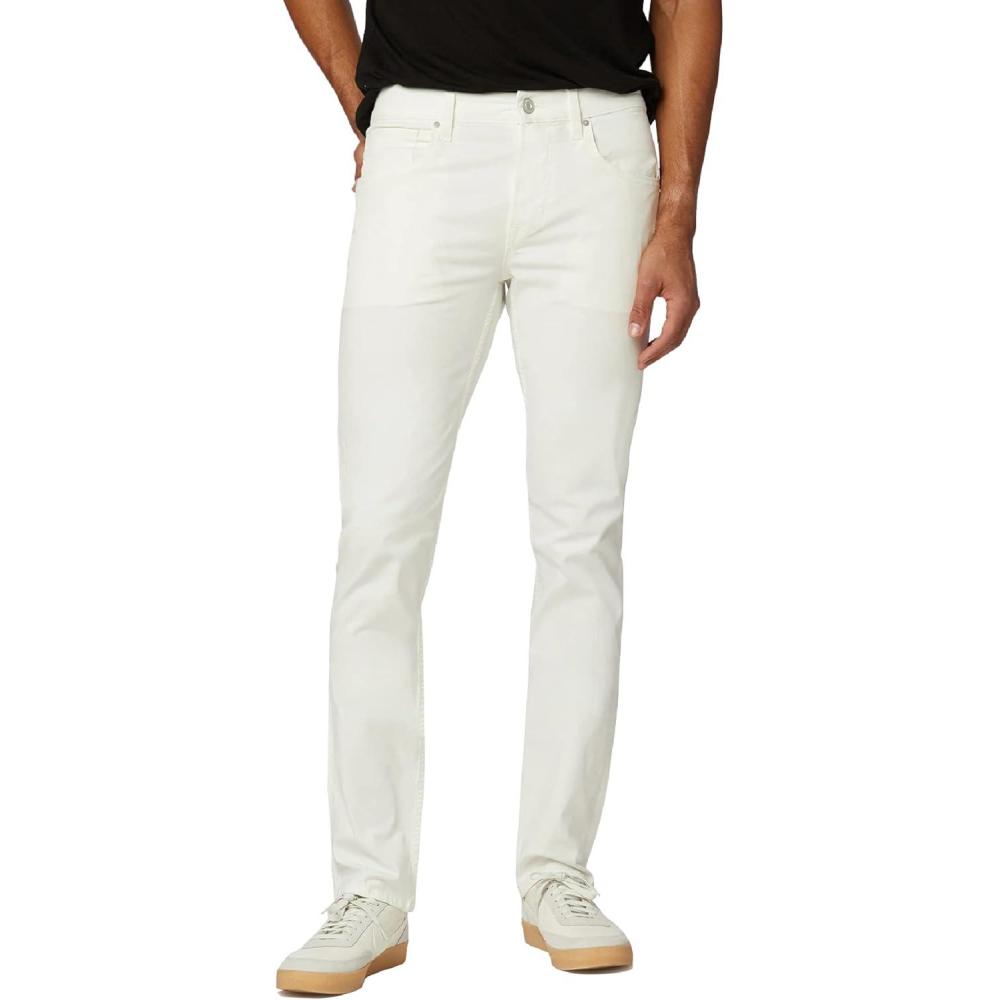 imageHUDSON Mens Blake Slim Straight Twill PantWhite