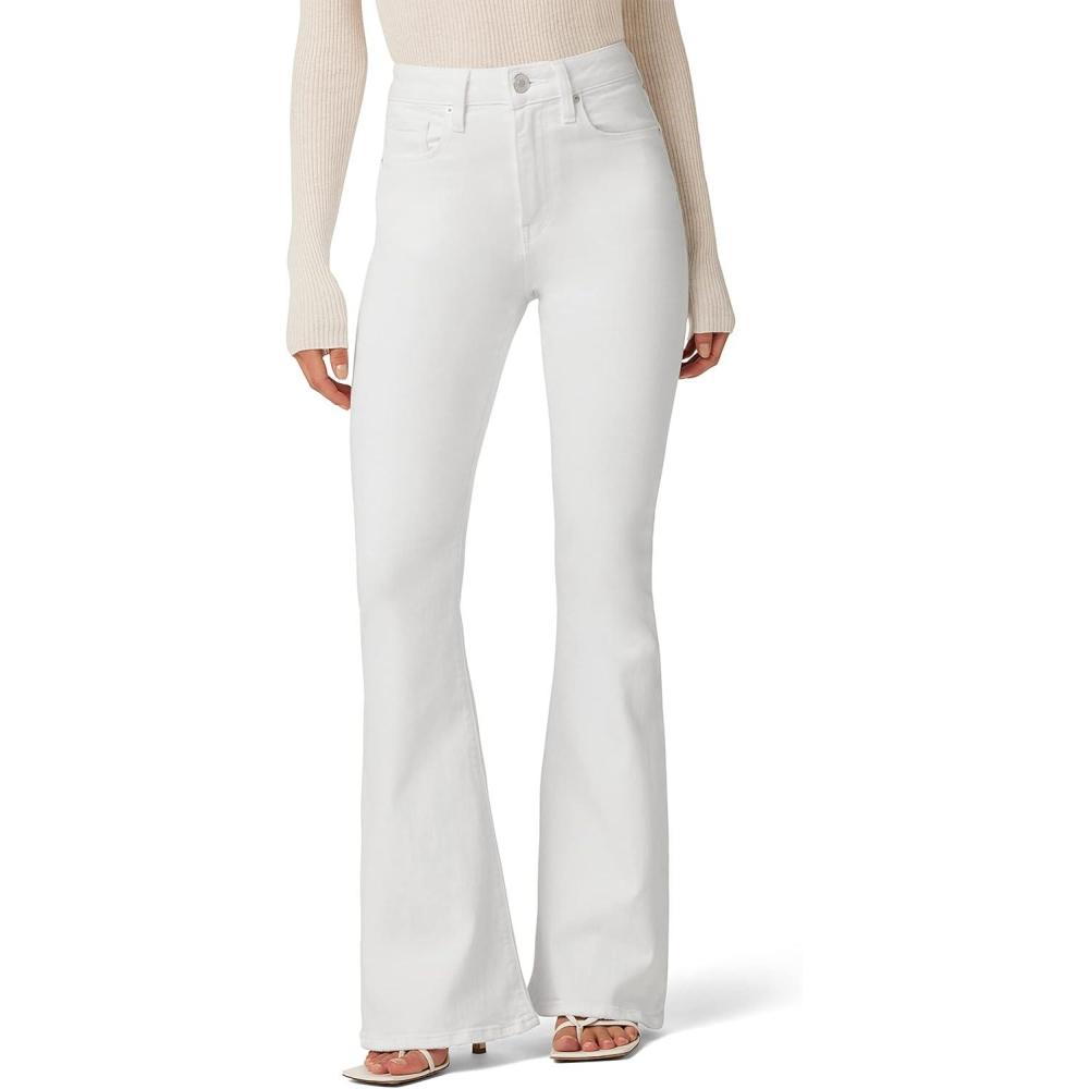 imageHUDSON Womens Holly High Rise Petite Flare JeanWhite