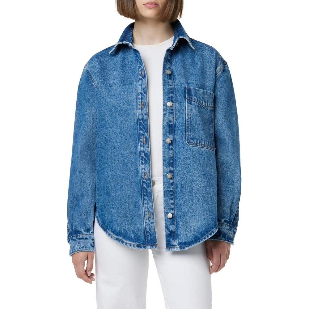 imageHUDSON Womens Oversized ShirtGoldenrod Denim