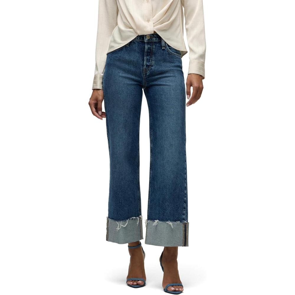 imageHUDSON Womens Rosie HighRise Wide Leg Ankle JeanMallorca