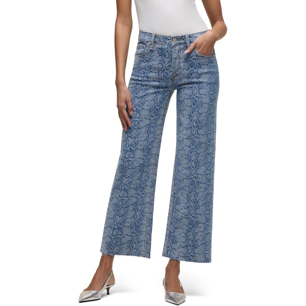 imageHUDSON Womens Rosie HighRise Wide Leg Ankle JeanVenom