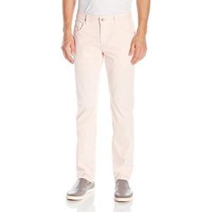 HUDSON Men’s Blake Slim Straight Twill Pant(Crushed Coral)