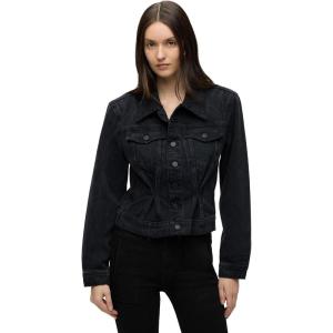 HUDSON Womens Cinched Waist Denim Jacket(Dark Night)