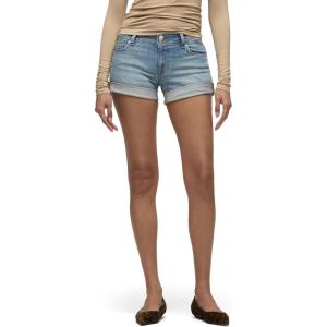HUDSON Women’s Croxley Rise Mid Thigh Denim Short(Snow Drops)