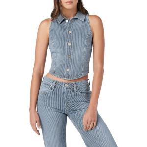 HUDSON Women’s Denim Halter Vest(Railroad Stripe)