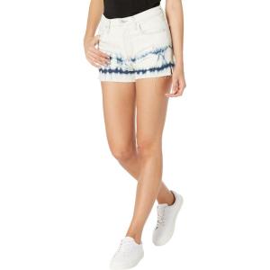 HUDSON Women’s Lori High Rise, Cut Off Jean Short(Tie Dye Bleach)