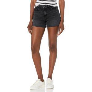 HUDSON Women’s Mid-Rise Patch Pocket Denim Short(Jet Black)