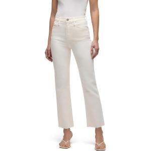 HUDSON Women’s Remi High Rise, Paperbag, Straight Jean(Ecru)