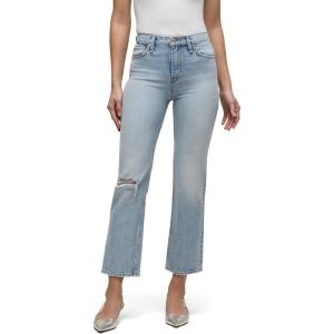 HUDSON Women’s Remi High Rise, Paperbag, Straight Jean(Sprinkle Destructe)
