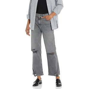 HUDSON Women’s Remi High-Rise Straight Leg Ankle Jean(Stone Grey Dest. H)