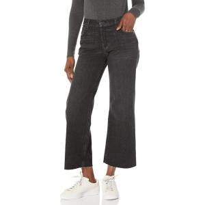 HUDSON Women’s Rosie High-Rise Wide Leg Ankle Jean(Dark Raven)