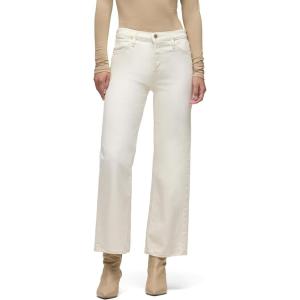 HUDSON Women’s Rosie High-Rise Wide Leg Ankle Jean(Ecru Off White)