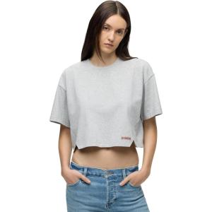 HUDSON Women’s Short Sleeve Forward Seam Tee(Heather Grey)