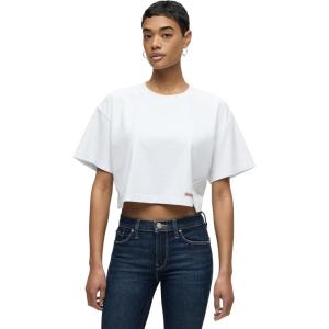 HUDSON Women’s Short Sleeve Forward Seam Tee(White)