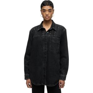 HUDSON womens Chacket(Embellished Black)