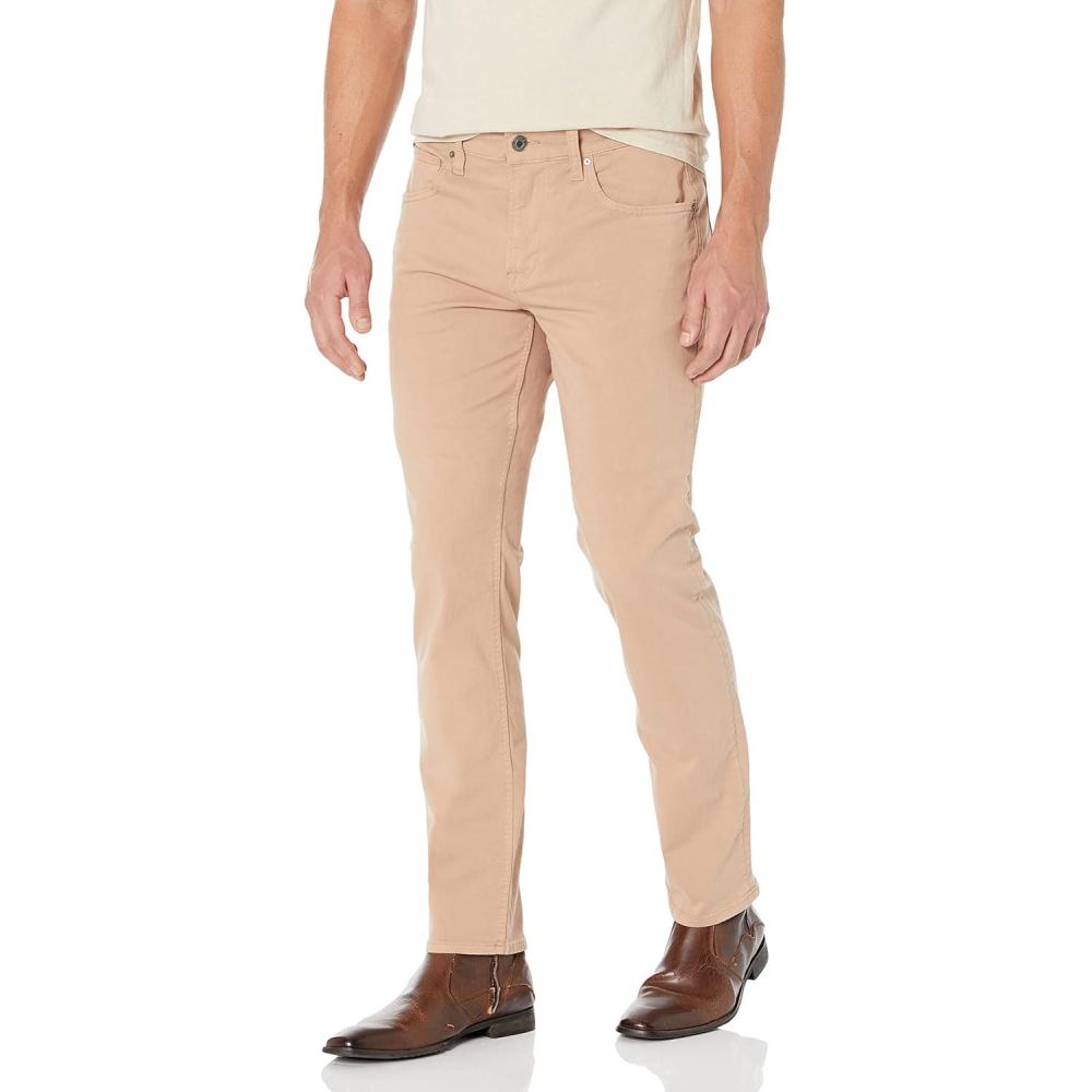 imageHUDSON Mens Blake Slim Straight Leg Twill PantWarm Taupe