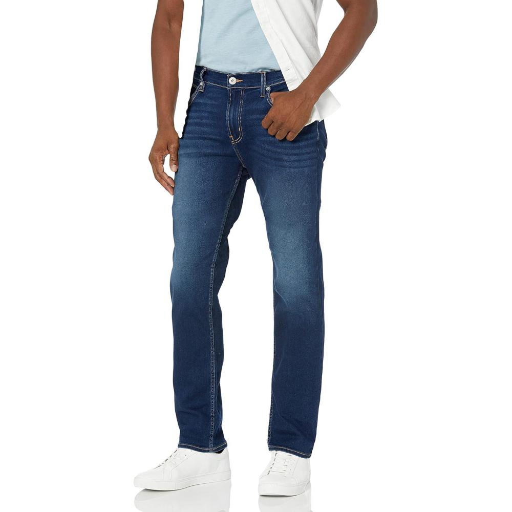 imageHUDSON Mens Byron Straight Leg JeanAbel