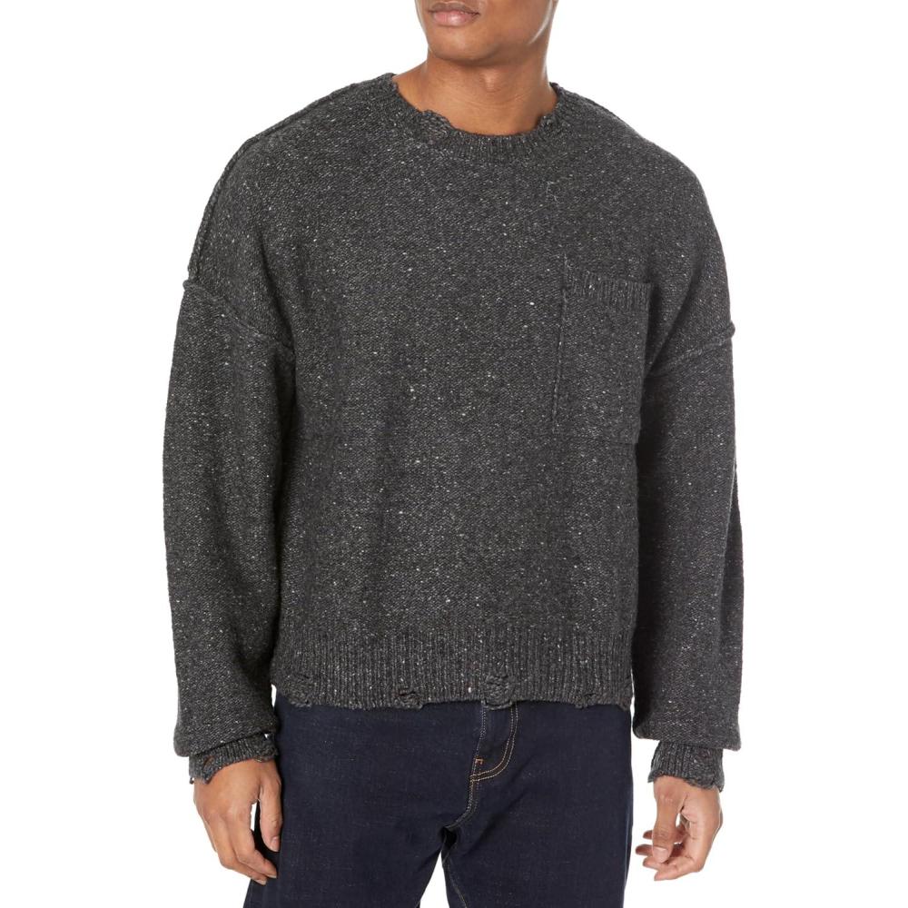 imageHUDSON Mens Crew Neck SweaterSweaterCharcoal