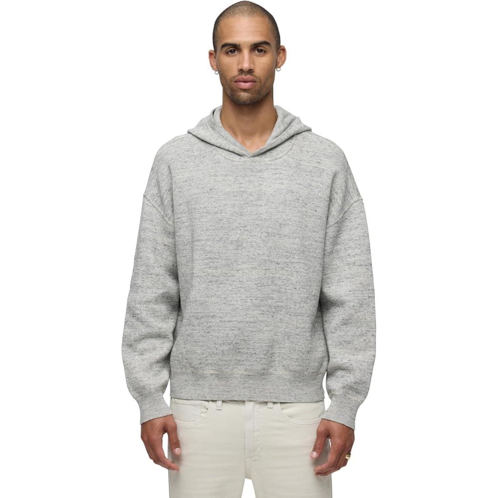 imageHUDSON Mens Double Knit HoodieHeather Grey