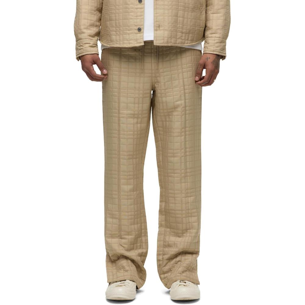 imageHUDSON Mens Drawstring Trouser PantGeo Tan