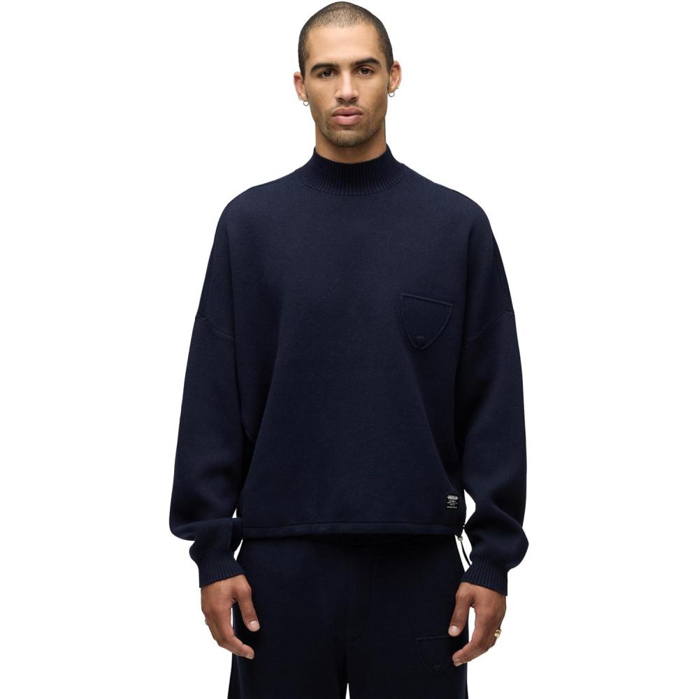 imageHUDSON Mens Jrue Mock Neck SweaterOlympia
