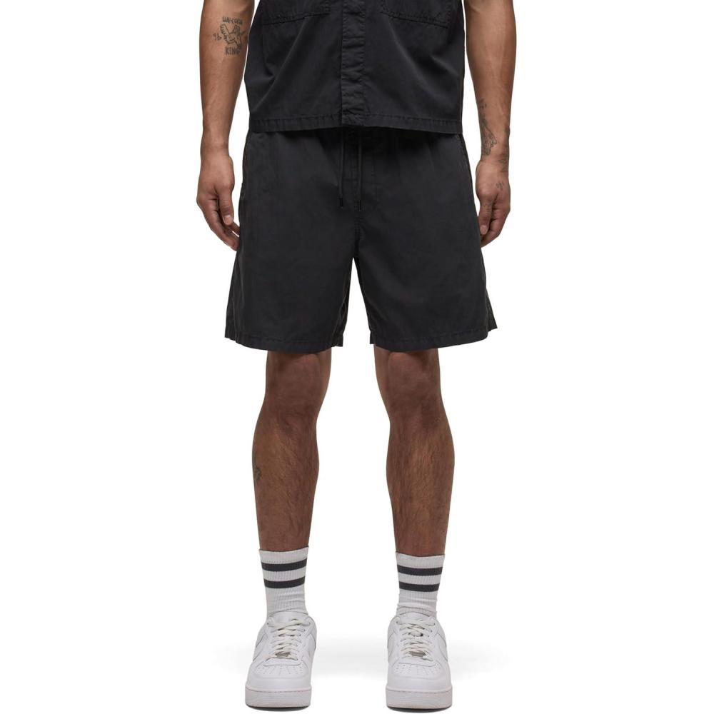 imageHUDSON Mens Nylon Drawstring ShortBlack Slate
