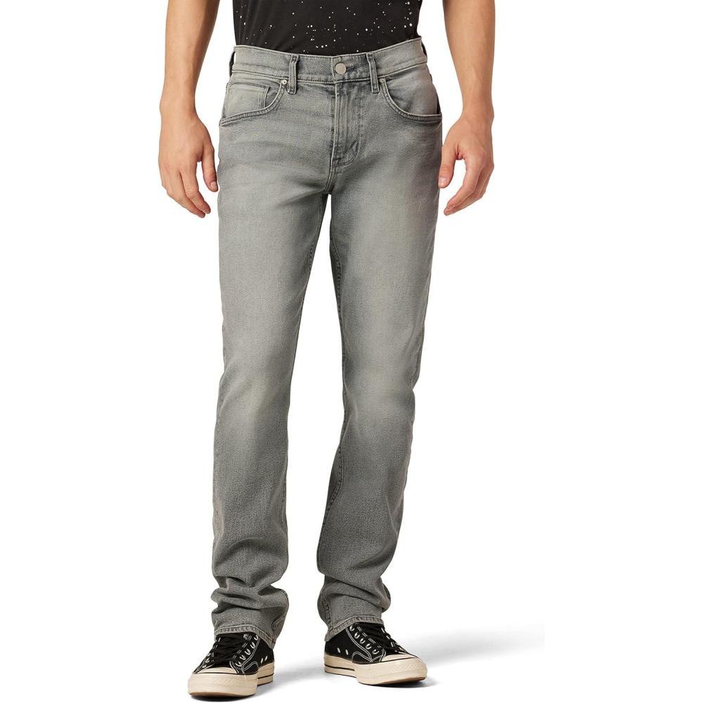 imageHudson Mens Byron Slim Fit Straight Leg JeanGrey Ash