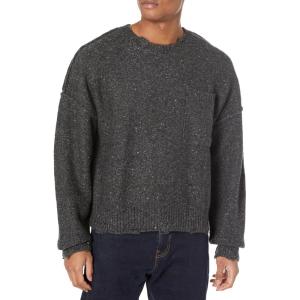 HUDSON Mens Crew Neck SweaterSweater(Charcoal)