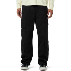 HUDSON Men’s Straight Leg Drawcord Cargo Pant(Black)