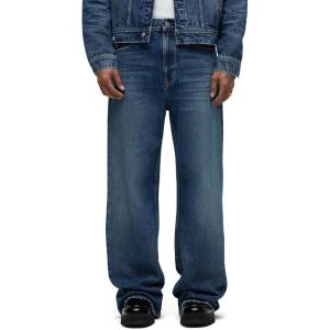 HUDSON mens Luca Loose Fit Wide Leg Denim Pant(Blue Stone)