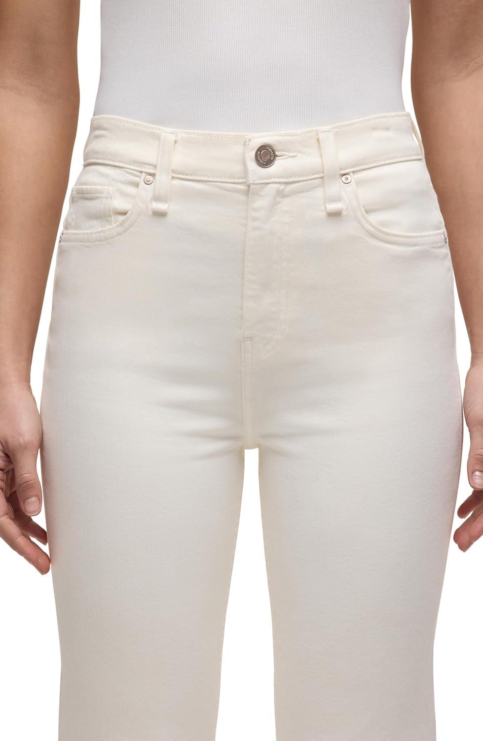 imageHUDSON Remi HighRise Straight Leg Ankle JeanEcru