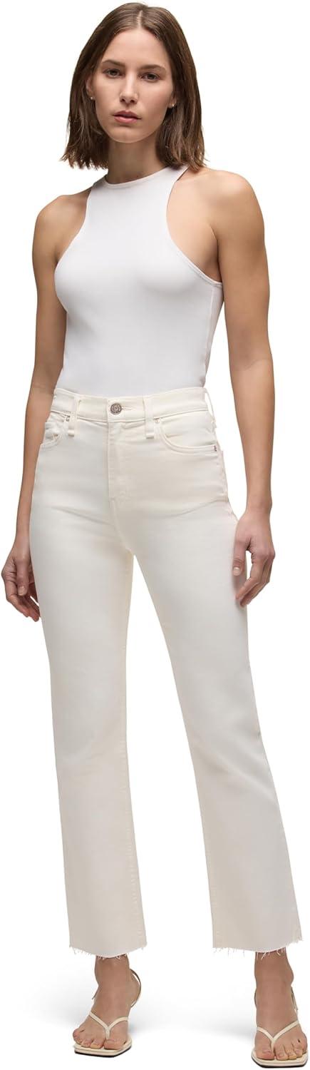 imageHUDSON Remi HighRise Straight Leg Ankle JeanEcru