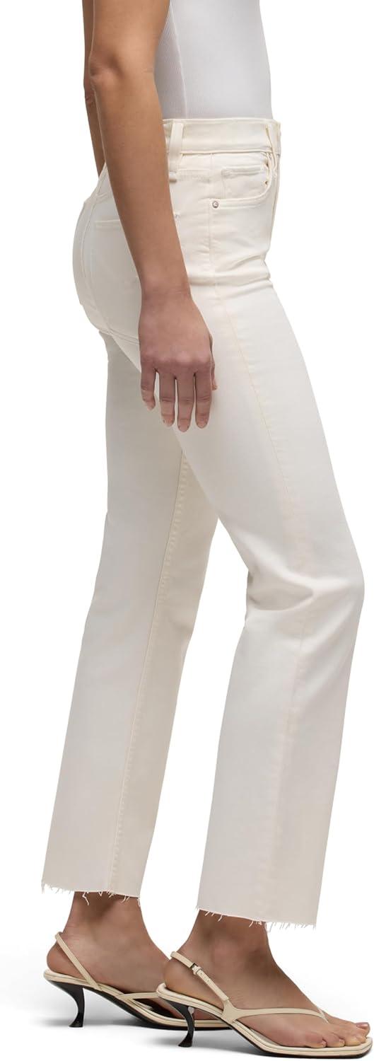 imageHUDSON Remi HighRise Straight Leg Ankle JeanEcru