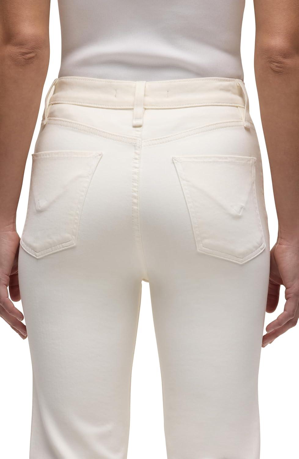 imageHUDSON Remi HighRise Straight Leg Ankle JeanEcru